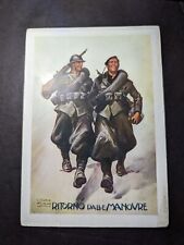 Mint Italy Military Postcard Soldiers Return From Maneuvers picture