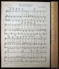 UNIVERSITY OF MINNESOTA Vintage Song Sheet c 1929 