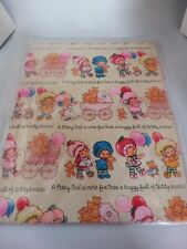 Vintage Strawberry Shortcake Baby Girl Shower Wrapping Paper picture