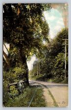 Railway Trolley Track View Along Dock Street Easton Pennsylvania P806 picture