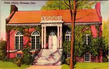Ravenna, OH Ohio   PUBLIC LIBRARY  Portage County  ca1940's Linen Postcard picture