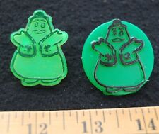 [ 1970s McDonald's UNCLE O'GRIMACEY - 2 Toy Rings - Vintage Shamrock Shakes ] picture