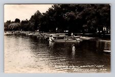 Brooklyn MI-Michigan, Minerva Beach, Antique, Vintage Souvenir Postcard picture