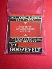 MATCHBOOK - RARE - THE ROOSEVELT HOTEL - NEW ORLEANS - UNSTRUCK BEAUTY picture