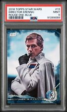 Director Krennic 2016 Topps Star Wars Rogue One Blue PSA 9 Mint #13 picture