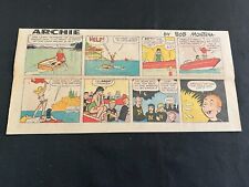 #08b  ARCHIE by Bob Montana Sunday Third Page Comic Strip July 2, 1967 picture