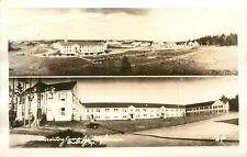 RPPC Postcard Dormitory Camp Lee Stephenson, Quoddy Village Eastport ME Seabees picture