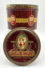 Vintage DILL'S BEST Smoking Tobacco Rubbed Tin Can J G DILL Co. Richmond,  VA picture