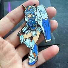 Anime GUNDAM beautiful girl ALEX Suit Enamel Hat Pin Metal Badge Brooch Gift picture