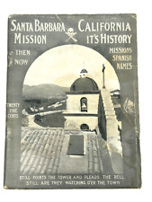 vtg 1917 Mission Santa Barbara Alta California CA priest booklet cemetery skull picture