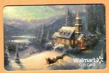 Collectible Walmart Gift Card - Thomas Kinkade Church Sleigh - No Value FD30159 picture