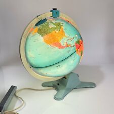 Vintage Fisher Price World Globe Lamp Kids Toy 60s 70s Working picture