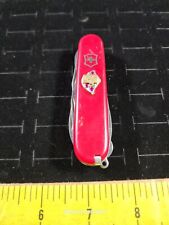 Vintage 10k Gold/Ruby FS Service Award Pin On Victorinox Swiss Army Knife  picture