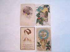 10 EARLY 1900'S POSTCARDS - GREETING CARDS - MOST ARE STAMPED - LOT # 4 - BB-2 picture