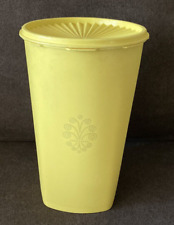 TUPPERWARE TALL SERVALIER CANNISTER W/SEAL YELLOW - 1222-5 VINTAGE picture