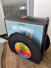Retro Vinyl Bookends Set of 2 picture