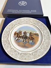 Wittnauer Collectors Guild Plate Frederic Remington “A Dash For Timber”. Box VGC picture