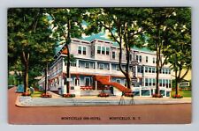 Monticello NY-New York, Monticello Inn Hotel, Advertising Vintage Postcard picture