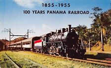 Panama Railroad Train Canal Zone Colon to Balboa Gatun Lake Vtg Postcard D43 picture