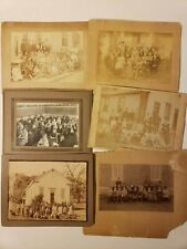 1890's SCHOOL CLASS PHOTOS X 6 VINTAGE GRAMMAR KIDS COUNTRY RURAL CABINET PHOTO picture