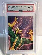 Electro 1992 Skybox Marvel Masterpieces #23 PSA 8 picture