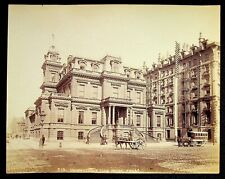 1870's Union League Clubhouse Philadelphia Rare Original Photo Horse & Buggy picture