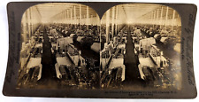 Vintage Stereograph Stereo View Stereoscope Card 1907, Charlotte Avenue of Looms picture
