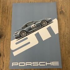 2023 PORSCHE 911 60 YEARS ST S/T LIMITED EDITION OFFICIAL SHOWROOM POSTER picture