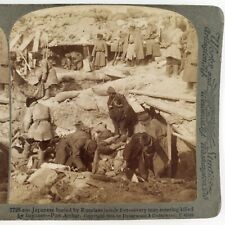Port Arthur Mass Burial Stereoview c1905 Underwood Russo-Japanese War Fort H917 picture