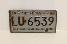 vintage 1958 michigan license plate picture
