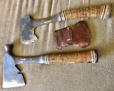 Lot of 2 Estwing Hatchets w/ Leather Handles - USA picture