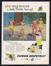 1949 FLORIDA GRAPEFRUIT Print Ad 