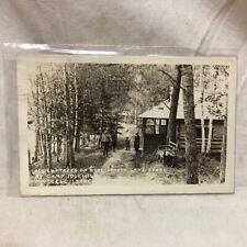 Vintage 1931 Real Photo Postcard Camp Idlewild picture