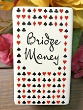 Vintage Bridge Money Bank Mid Century Modern Card Game Collectible  picture
