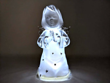Acrylic Angel Figurine Praying Hands LED Lighted 5.5