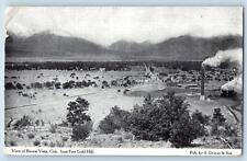 1908 View Of Buena Vista Colorado From Free Gold Hill Dirt Road Antique Postcard picture