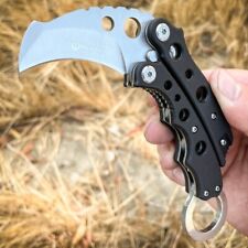 Survival Camping Hunting Folding Karambit Blade Tactical Claw Pocket Knife G10 picture