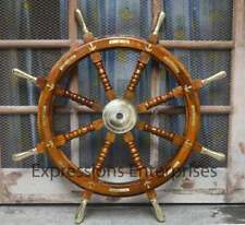 Nautical Marine Brass Anchor Wheel Ship 36