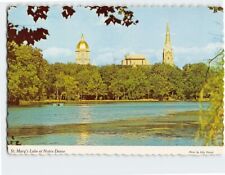 Postcard St. Mary's Lake at Notre Dame, Indiana picture