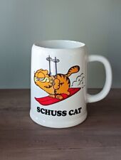 Vintage Enesco 1978 Garfield Schuss Cat Coffee Mug Skiing Cocoa Mug Retro picture