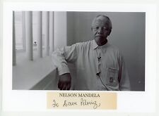 Nelson Mandela ~ Handwritten Words w/ Photo Display (not signed or autographed) picture
