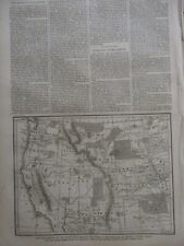 1876 CUSTER & 7th CAVALRY MASSACRE MAP SIOUX INDIAN RESERVATIONS HARPER'S WEEKLY picture