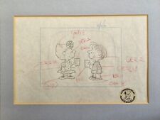 Peanuts Snoopy Animation Art Cel Production Drawing Linus Sally - Melendez picture
