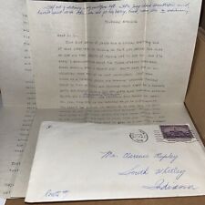 1938 Correspondence to South Whitley Indiana: Female Learns Golf, Predicts WWII picture
