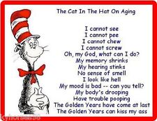 The Cat In The Hat On Aging Refrigerator Magnet   picture