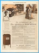1919 Florence Easton Aeolian Vocalion Phonograph Print Ad Antique Record Player picture