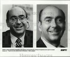 1986 Press Photo ESPN College Basketball Analyst Dick Vitale's New Look picture