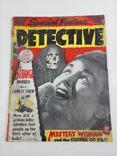 Special Feature Detective Cases Pulp Magazine May 1944 Hooded Skeleton Menace picture
