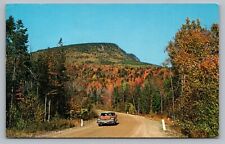 Kancamagus Highway c1960s Old Car Campton New Hampshire Mountain Postcard Vtg F7 picture