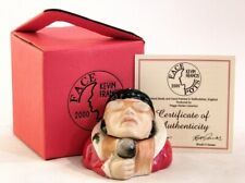 KEVIN FRANCIS ELVIS PRESLEY (RED) SIGNED PROTOTYPE COLOUR TRIAL CERAMIC FACE POT picture